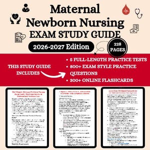 Ati Rn Maternal Newborn 2026 | Studieguide för Maternal Newborn Ati | Studieguider för Maternal Newborn Ati | Studieguider för Maternal Newborn-kursen