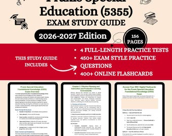 Praxis 5355 Review 2026 | Praxis Special Education | Praxis 5355 Study Guide | Praxis 5355 | Praxis 5355 Exam | Praxis 5355 Flashcards