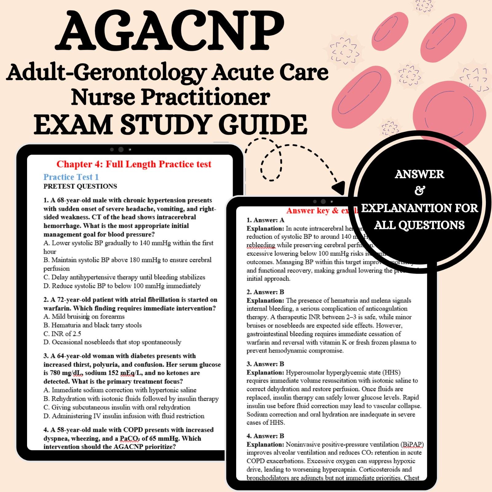 Agacnp Exam | Aacn Agacnp Study Guide | Acute Care Np | Agacnp Board Study Guide Fill in the ...