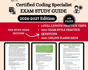 Examen de l'examen Ccs 2026 | Examen Ccs | Assistant de programmation certifié | Notes de codage médical | Cours de Ccs | Matériaux Ccs | Guide d'étude de la Ccs
