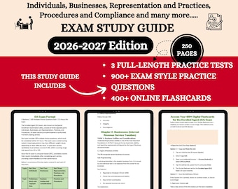 Enrolled Agent Review 2026 | Enrolled Agent Exam | Enrolled Agent | Enrolled Agent Flash cards | Enrolled Agent Study | Ea Exam