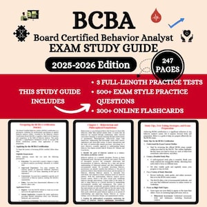 Repaso para el examen BCBA 2026 / Examen BCBA / Guía de estudio para el examen BCBA / Estudio BCBA / Guía de estudio BCBA / Preparación para el examen BCBA / Materiales de estudio BCBA / Apuntes BCBA
