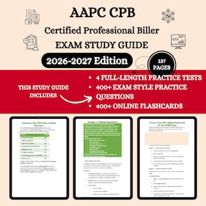 Peut inclure: Guide d'étude de l'examen AAPC CPB, édition 2026-2027, avec 137 pages. Comprend 4 tests pratiques complets, plus de 400 questions d'examen et plus de 400 fiches électroniques. Couvre les réglementations de facturation.