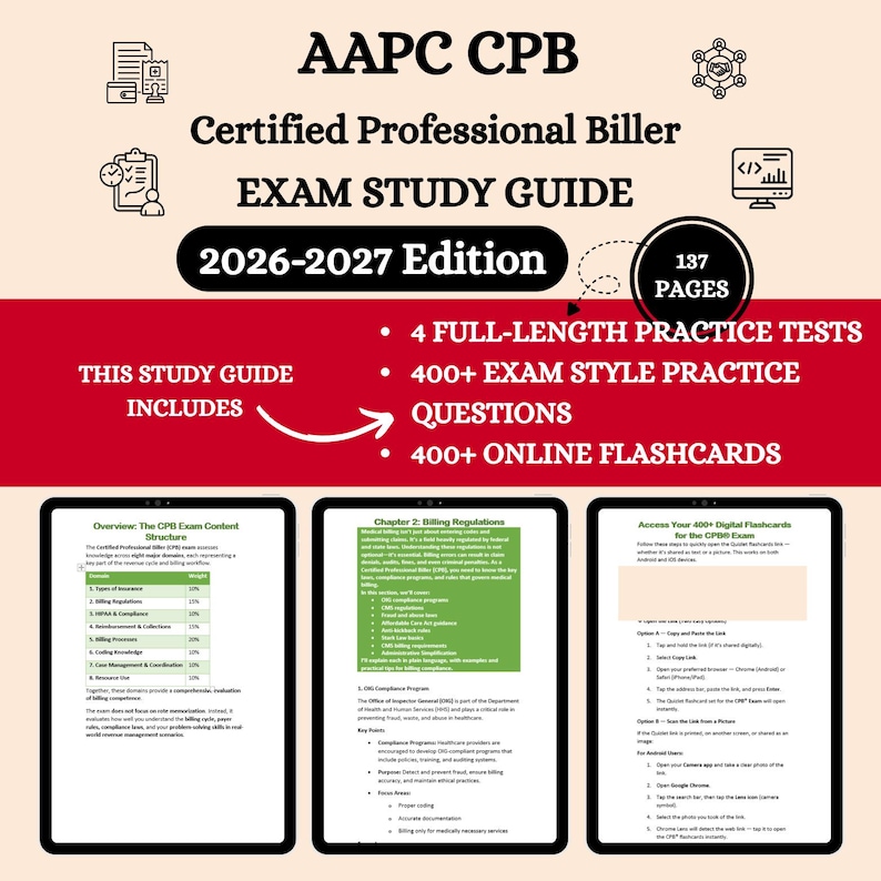 Cpb Review 2026 | Certified Professional Biller | Cpb Practice Exam ...