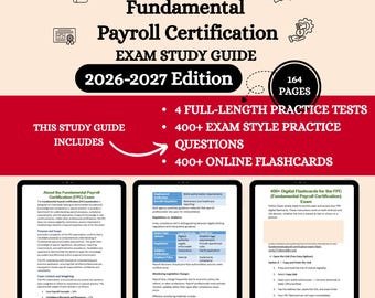 Fundamental Payroll Certification Review 2026 | Fundamental Payroll | Fundamental Payroll Certification Study Guides | Payroll Study Guide