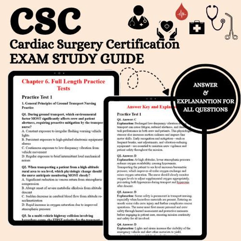 Csc Review 2026 | Cardiac Surgery Prep | Cardiac Surgery Certification ...