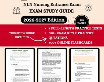 Guia para o Exame de Admissão em Enfermagem NLN 2026 | Pacote para o Exame de Admissão em Enfermagem NLN | Próximo Exame de Admissão em Enfermagem NLN | Exame de Certificação para Educador de Enfermagem