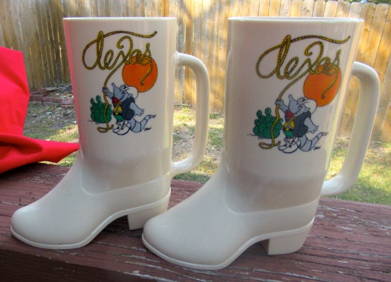 Plastic Boot Mugs 