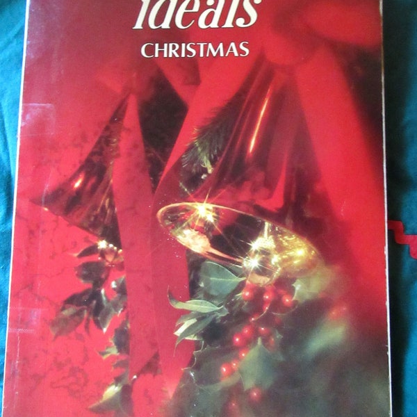 Ideals Vintage Christmas book 1980  stories, poems pictures recipes Holiday paperback 39 pages of memories
