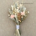 Peach Dried Flower Wedding Bouquet-Bridal-Pale Pink-Blush-Vintage-Ships out in 5-7 days from WI