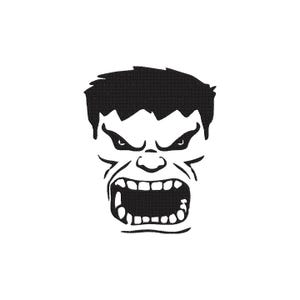 RagingBlack Monster Face Machine Embroidery Design, Angry Monster Embroidery File, Comic Style Creature Mask Pattern, Instant Download