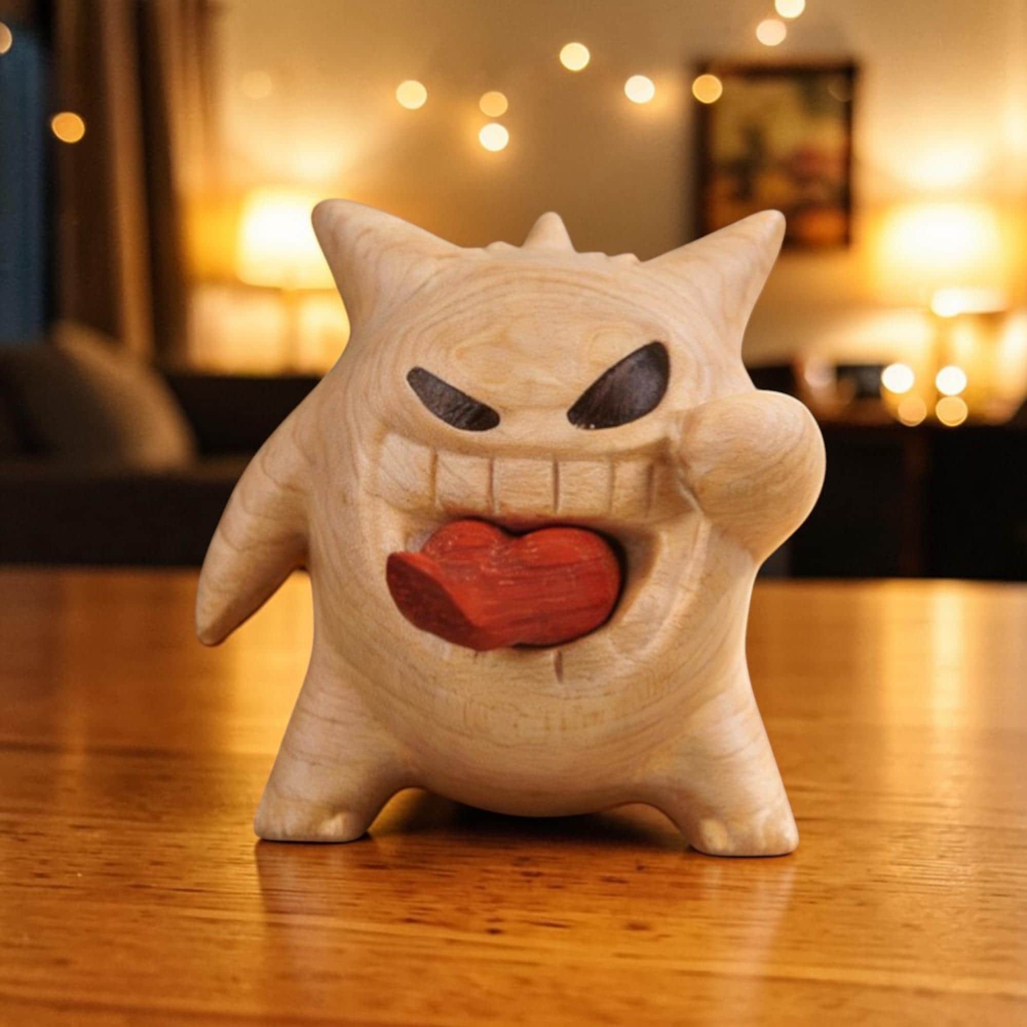 Wooden Gengar - Etsy