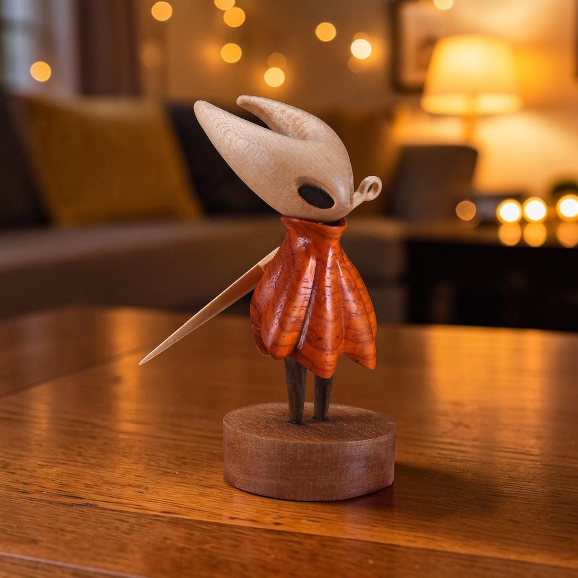 Hollow Knight 木製フィギュア ハンドメイド Hollow Knight 木製フィギュア、ゲームコレクター向け、ゲーマー向け