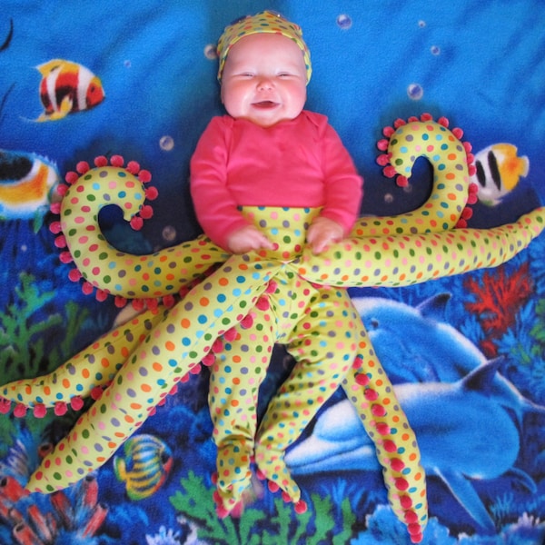 Octopus Costume SEWING PATTERN for Infants (or squid costume!)