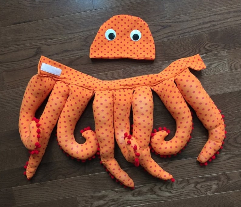 Octopus Costume PATTERN for Toddlers and Preschoolers 2 4 or squid costume image 3