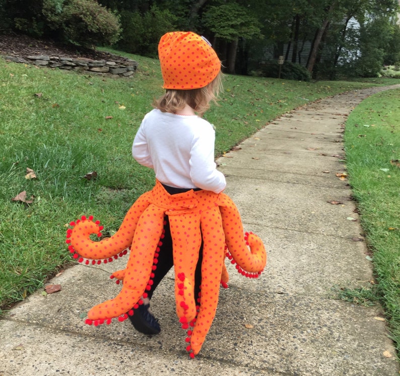 Octopus Costume PATTERN for Toddlers and Preschoolers 2 4 or squid costume image 2