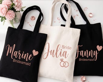 Personalized tote bag with name for bachelorette party | Women's vacation tote bag | Personalized summer tote bag | Bachelorette party gift for a weekend getaway | Wedding bag