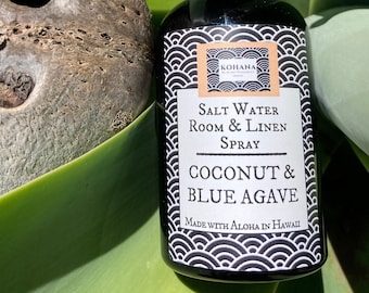 Coconut Blue Agave Salt Water Room & Linen Spray MADE IN HAWAII