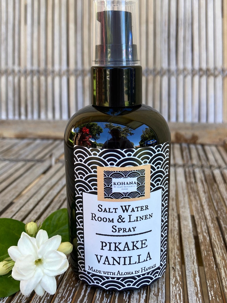 Pikake Vanilla Salt Water Room & Linen Spray MADE IN HAWAII image 2