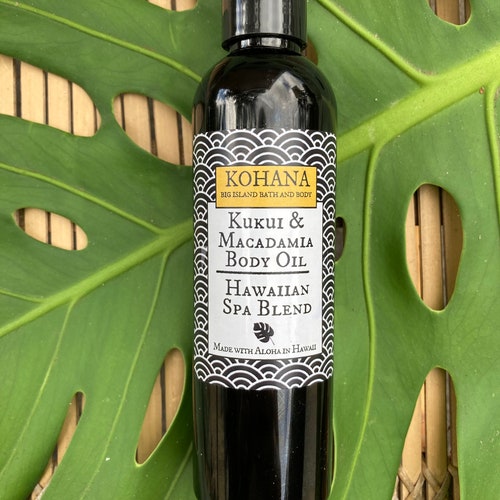 Hawaiian Spamacadamia Kukui Nut Body Oilmade IN HAWAII Etsy