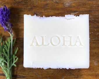Waimea Lavender Hawaiian Sea Salt Soap-MADE IN HAWAII