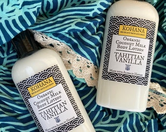 Tahitian Vanilla-Organic Coconut Milk Body Lotion-MADE IN HAWAII
