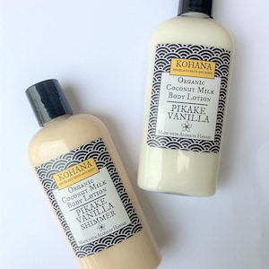 Pikake (Jasmine) Vanilla Organic Coconut Milk Body Lotion-MADE IN HAWAII