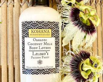 Passionfruit "Lilikoi" Nectar-Organic Coconut Milk Body Lotion-MADE IN HAWAII