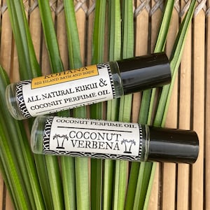 Coco Verbena-All Natural Kukui & Coconut Perfume Oil-MADE IN HAWAII