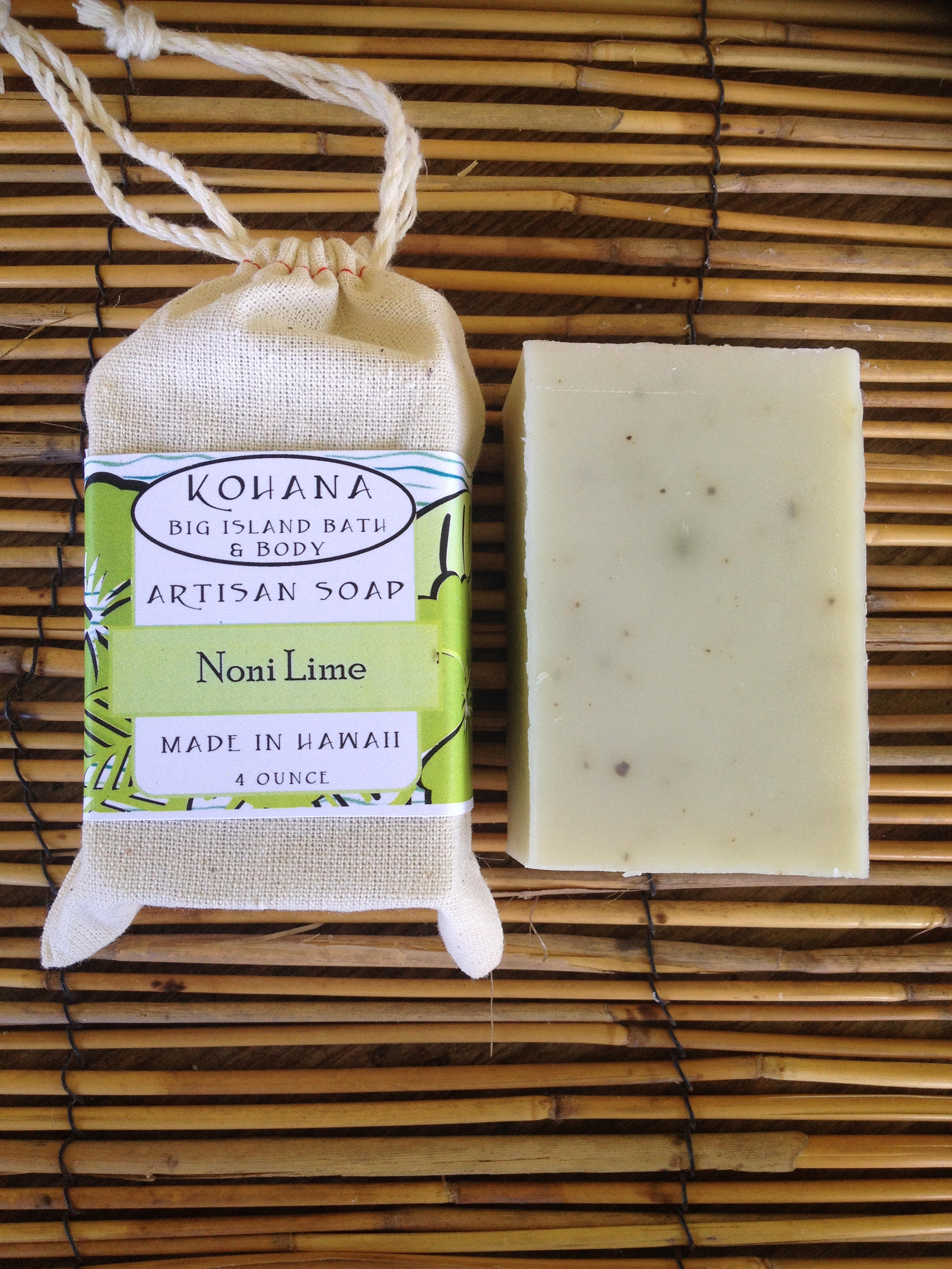 Hawaiian Noni Lime Artisan Soap 4 oz.Made in HawaiiFREE Etsy