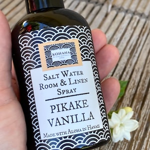 Pikake Vanilla Salt Water Room & Linen Spray MADE IN HAWAII image 1