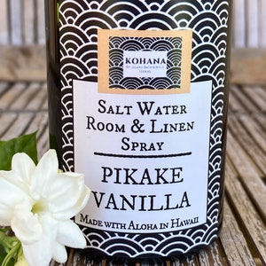 Pikake Vanilla Salt Water Room & Linen Spray MADE IN HAWAII image 3