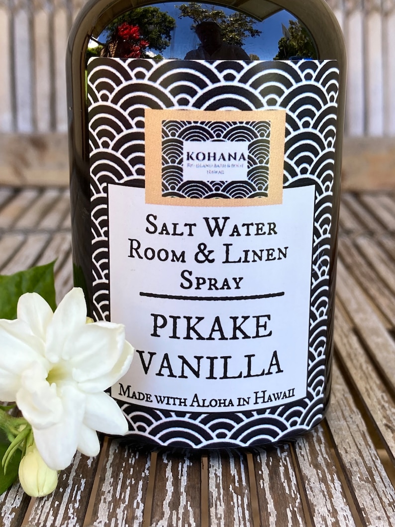 Pikake Vanilla Salt Water Room & Linen Spray MADE IN HAWAII image 3