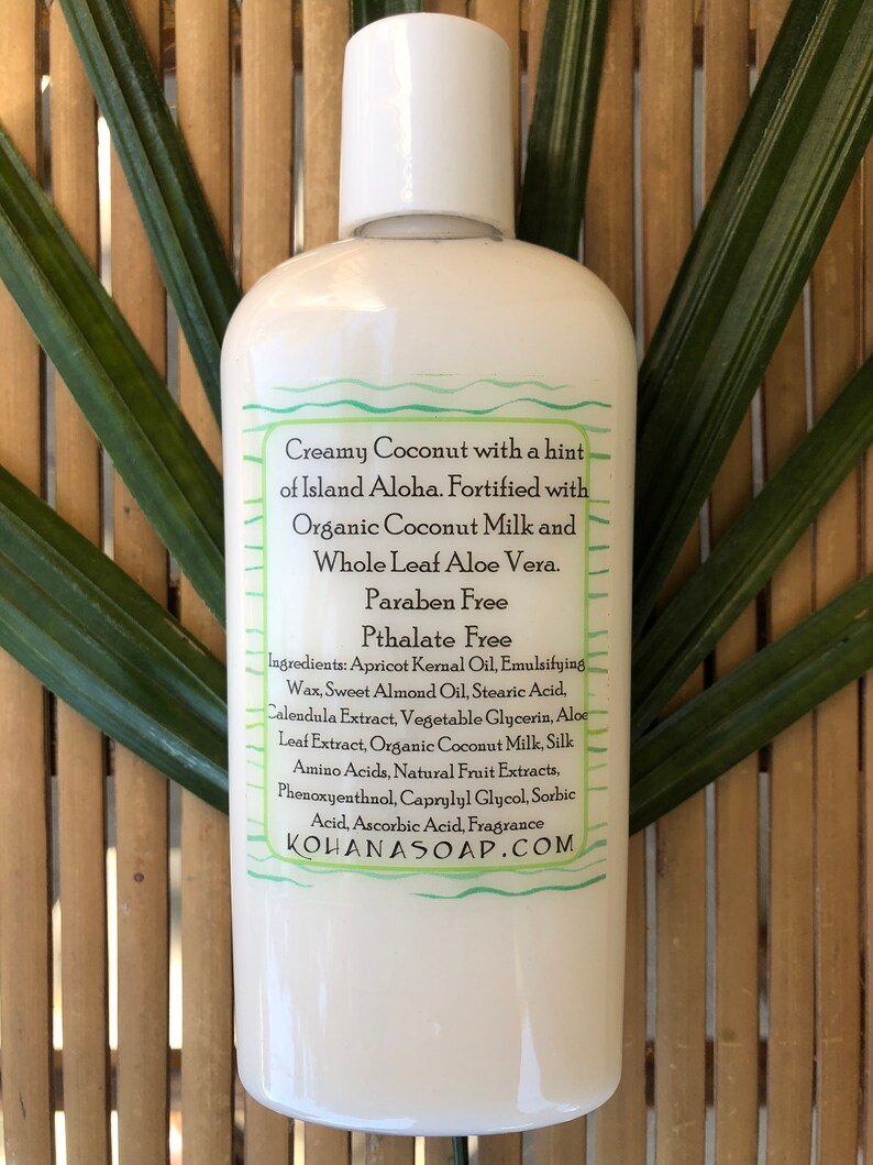 Island Coconut Milk Body LotionMADE IN HAWAII Etsy