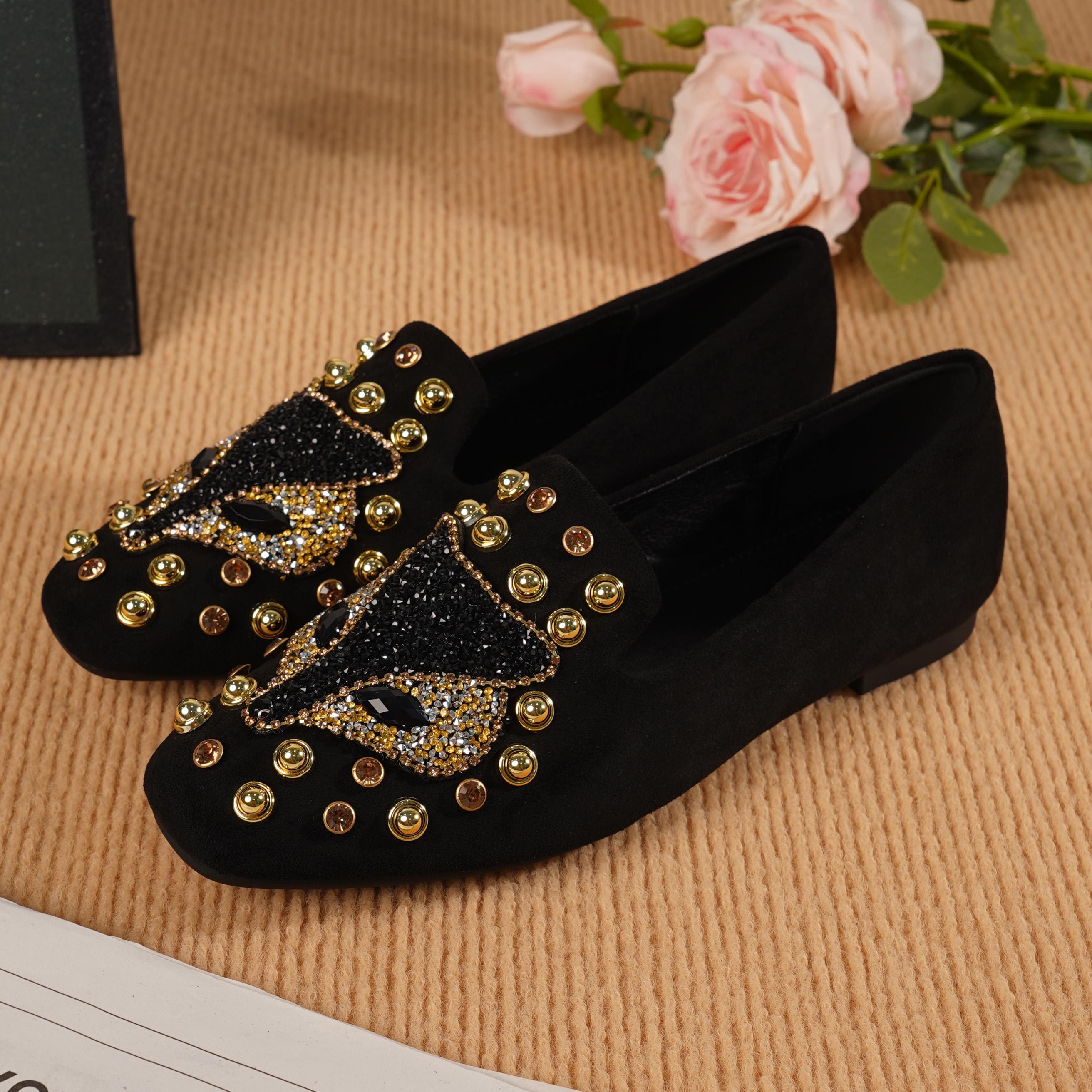Womens Black Gold Evening Shoes - Etsy Womens Black Gold Evening Shoes - Etsy
