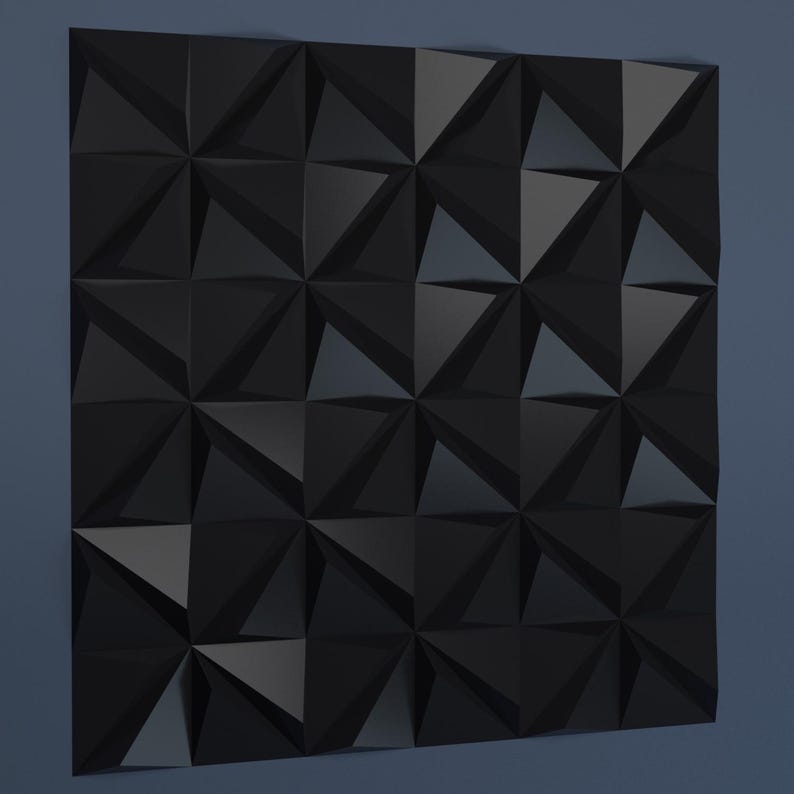 Papercraft 3D INSTALLATION TRIANGLES 2 Version Templates Pepakura Low ...