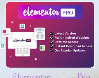 Elementor Pro GPL License | WordPress Page Builder Plugin | Lifetime Use on Unlimited Websites