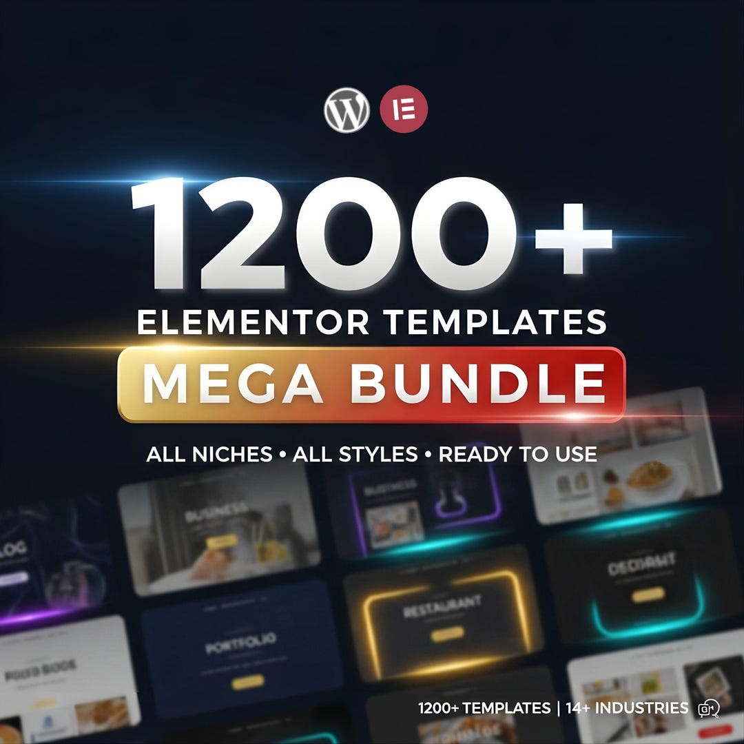 1200+ Wordpress Elementor Templates Bundle | Website Design Kit for ...