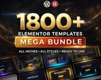 1800+ WordPress Elementor Templates Bundle | Website Template Kit Mega Pack