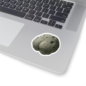 Cosmic Asteroid Butt Sticker | Funny Space Rock Kiss-Cut Decal | Outer Space Humor Sticker | Matte Vinyl Space Gift for Astronaut Lovers