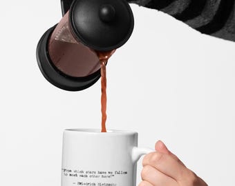 Friedrich Nietzsche Quote Ceramic Mug, 15oz