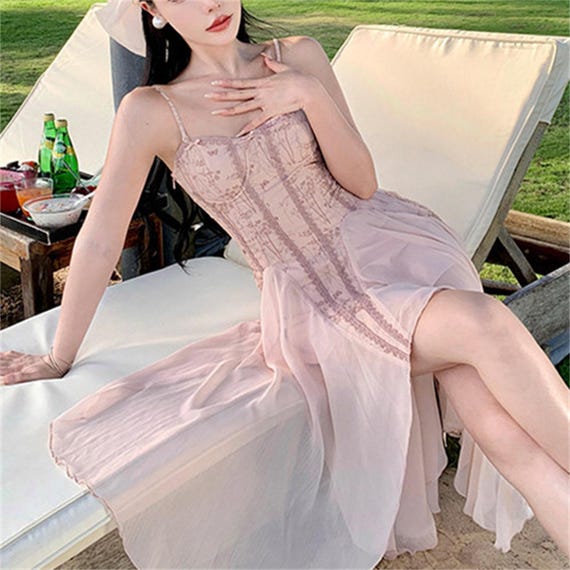 strapless open back dress 226 Princess Slip
