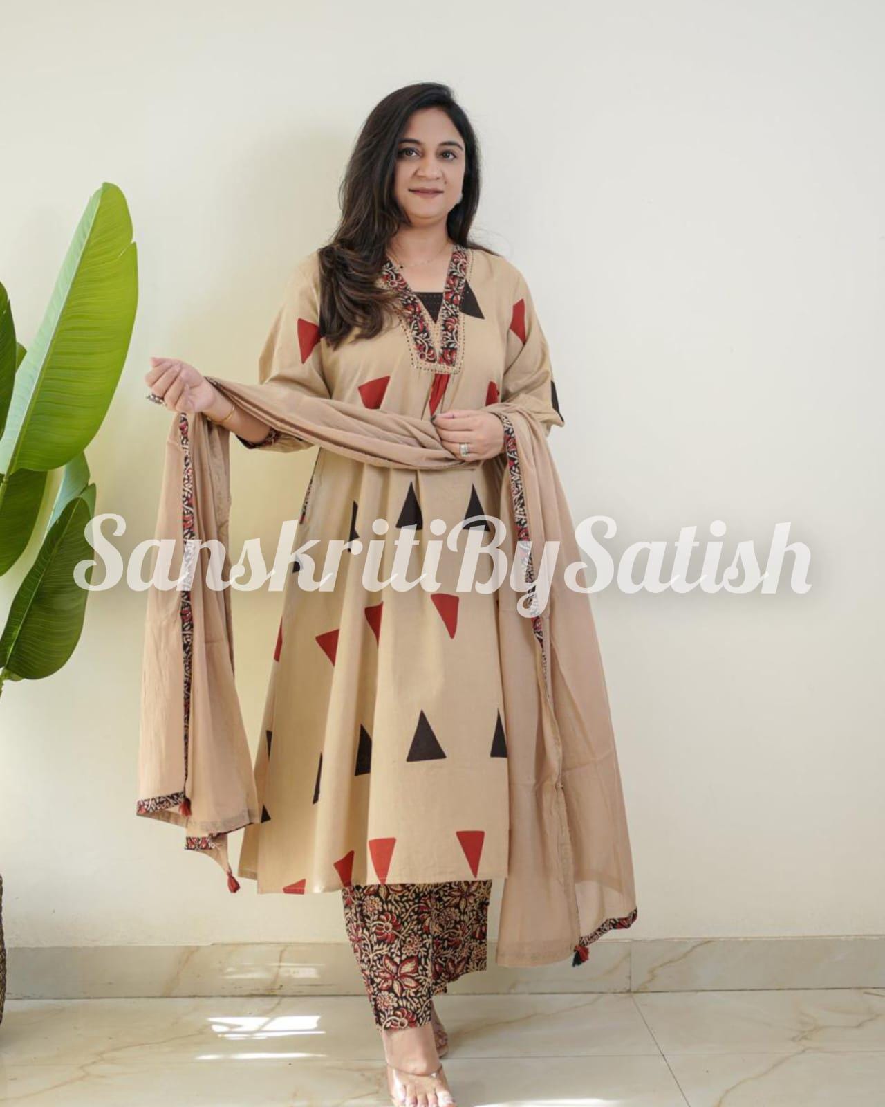 dresses made of thin indian cotton for summer ShopCultModern-KharaKapas-Dress Cotton Off White-Fashion Edit Indian Summer -KW822