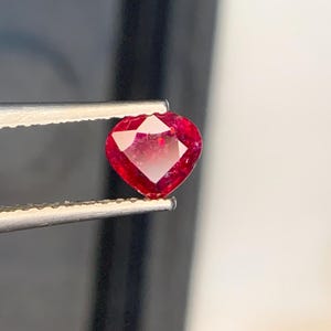 0.77 Ct Natural Mozambique Ruby | Pear Cut Loose Ruby Gemstone | Vivid Red Ruby