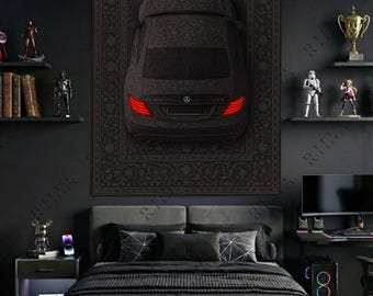 Mercedes CL 63 AMG Wall Tapestry – Luxury Automotive Wall Art for Modern Interiors
