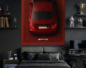 Mercedes CLS 63 S Wall Tapestry – Automotive Car Rug Wall Decor