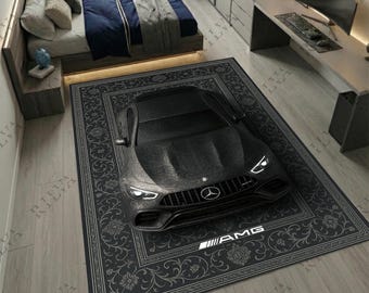 Mercedes GT63 Floor Rug Car Rug Inspired Automotive Interior Decor