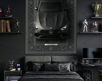 Mercedes GT63 Wall Tapestry Car Rug Style Automotive Wall Decor