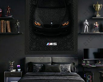 BMW M5 E60 Automotive Wall Tapestry – Performance Inspired Wall Art for Modern Interiors