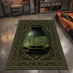 Customize Bmw Rug BMW M5 CS - Custom Car Rug – Persian Fusion, Modern Auto Decor - Etsy